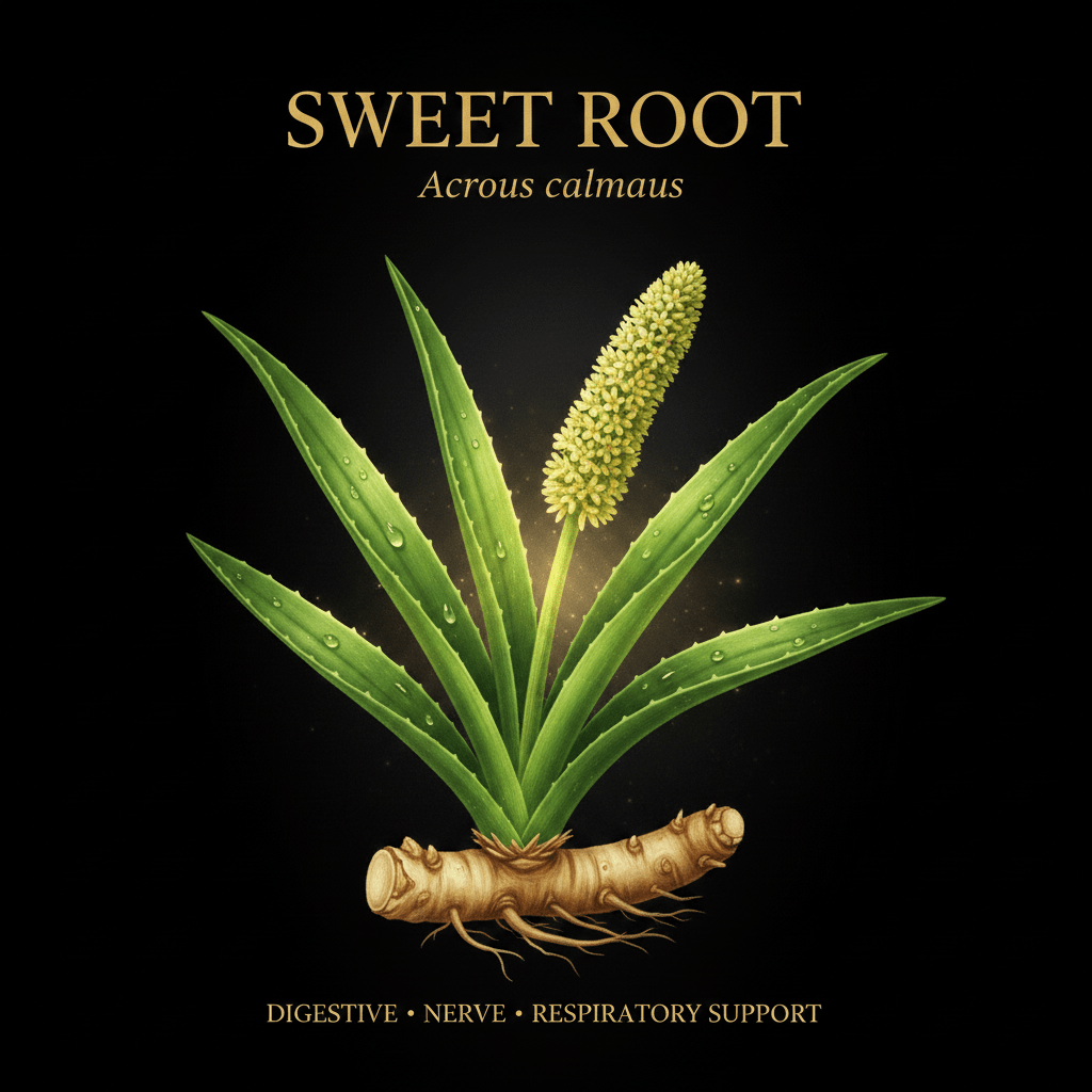 Sweet Root (Acorus calamus) – Digestive, Nerve & Respiratory Support, Tincture, Futures ETC