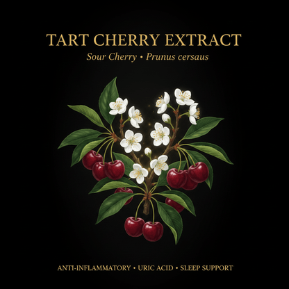 Tart Cherry Extract [Sour Cherry] (Prunus cerasus) – Anti - Inflammatory, Uric Acid & Sleep Support, Tincture, Futures ETC