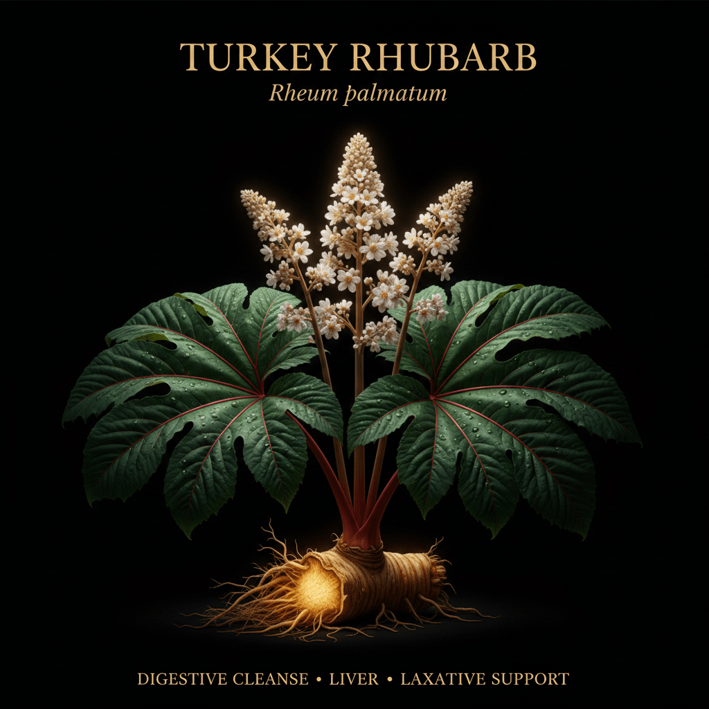 Turkey Rhubarb (Rheum palmatum) – Digestive Cleanse, Liver & Laxative Support, Tincture, Futures ETC