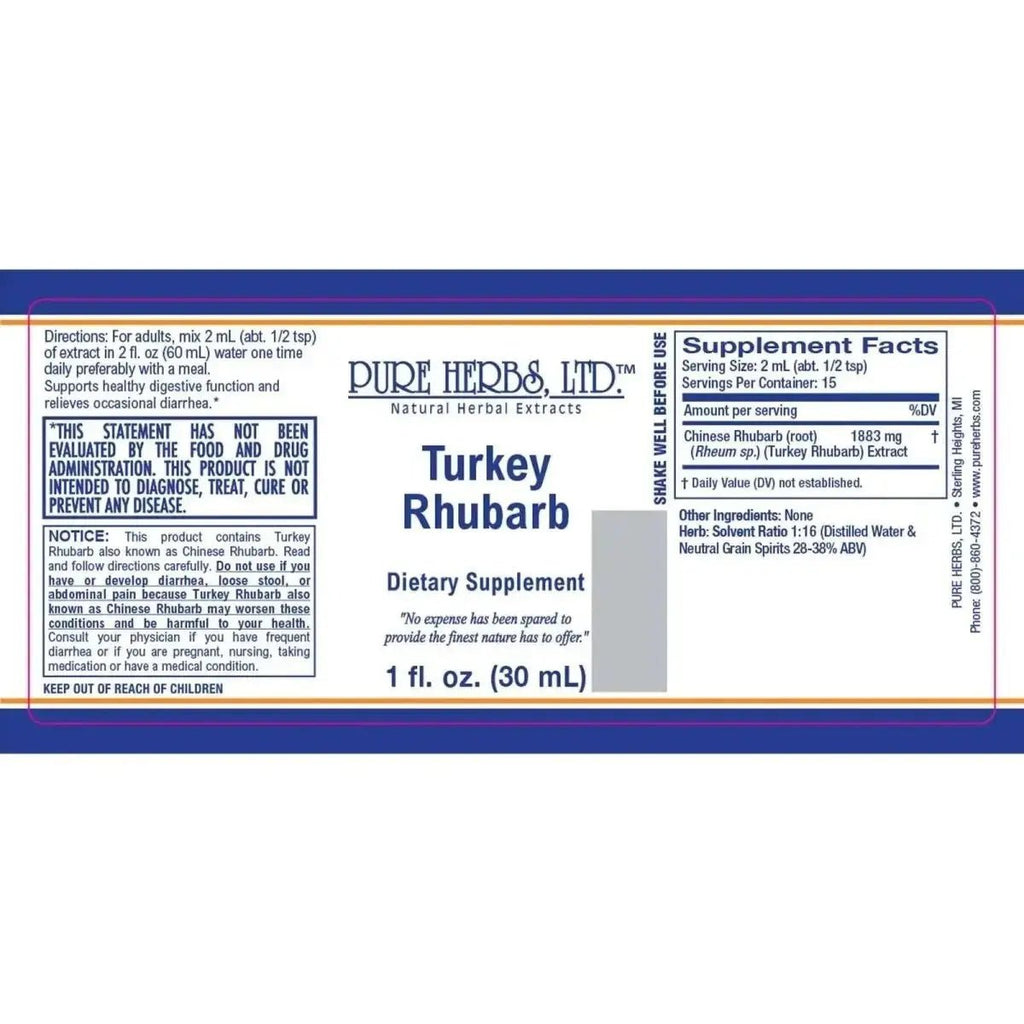 Turkey Rhubarb (Rheum palmatum) - Futures ETC Tincture