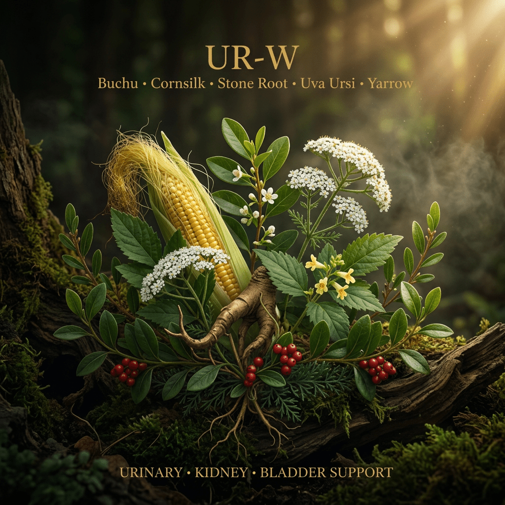UR-W editorial image in the saved golden-lit botanical style
