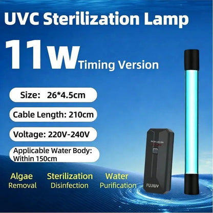 UV Water Purification Lamp – Timed UVC Sterilization & Algae Removal Light, , Futures ETC
