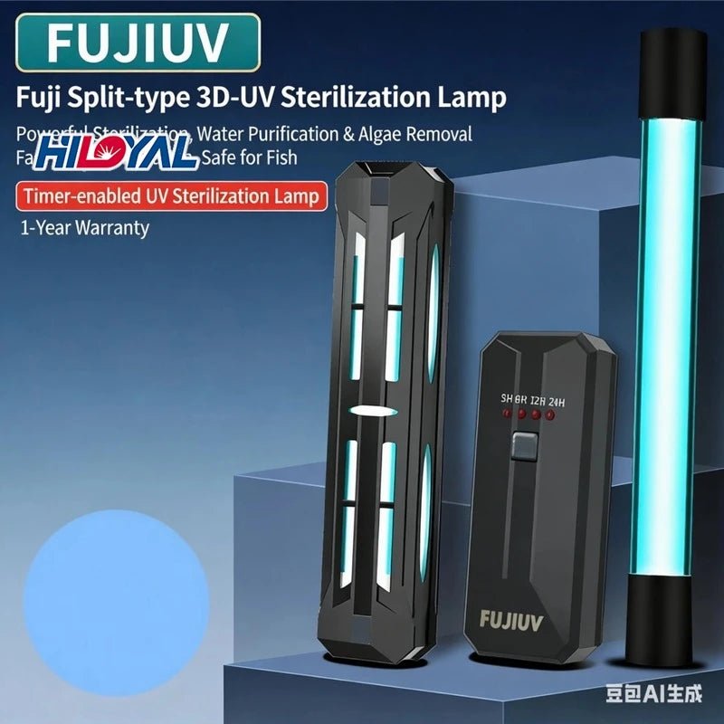 UV Water Purification Lamp – Timed UVC Sterilization & Algae Removal Light, , Futures ETC