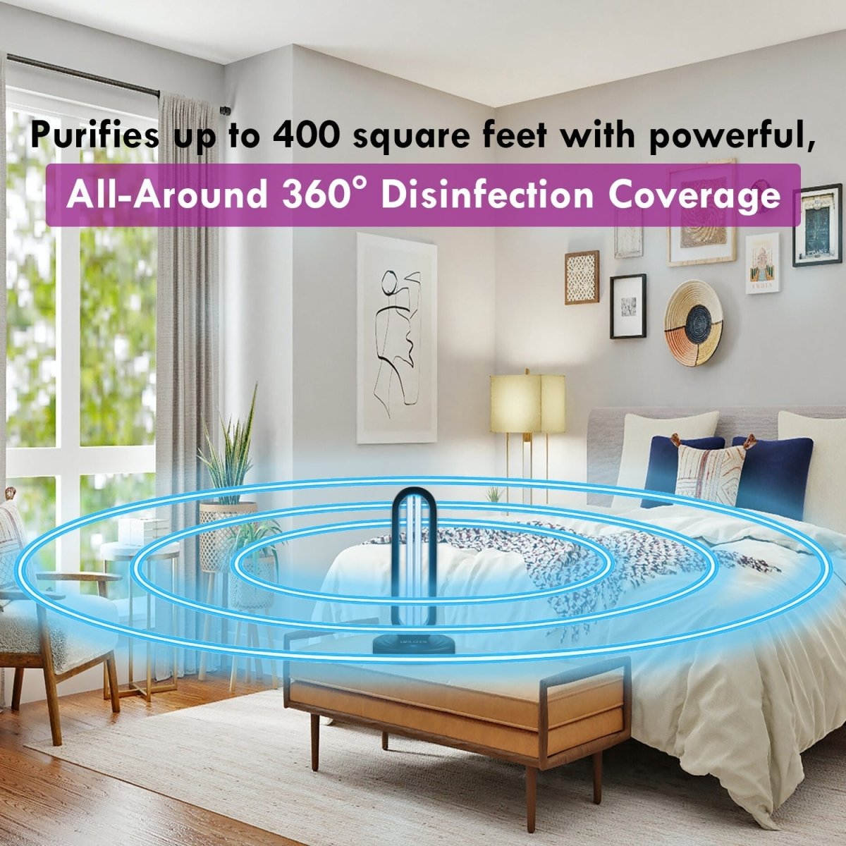 UVILIZER Tower - UV Light Sanitizer & Ultraviolet Lamp, UV Sanitizer, Futures ETC