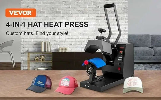 VEVOR 4 - in - 1 Cap Heat Press Machine with LCD Timer & Temperature Control - Futures ETC Heat Press
