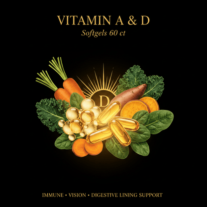 Vitamin A & D (Softgels 60 ct) – Immune, Vision & Digestive Lining Support, Tincture, Futures ETC
