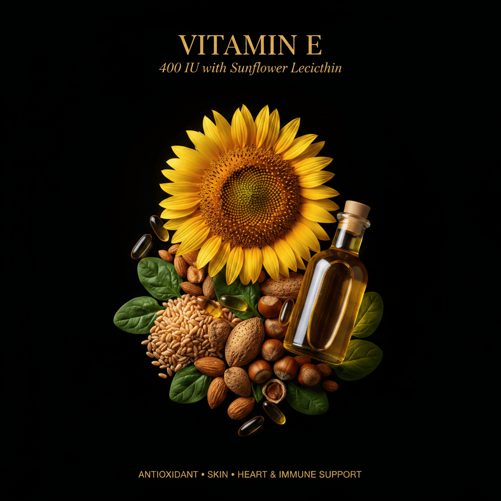 Vitamin E (softgels 60 ct - 400 IU with sunflower lecithin), Tincture, Futures ETC