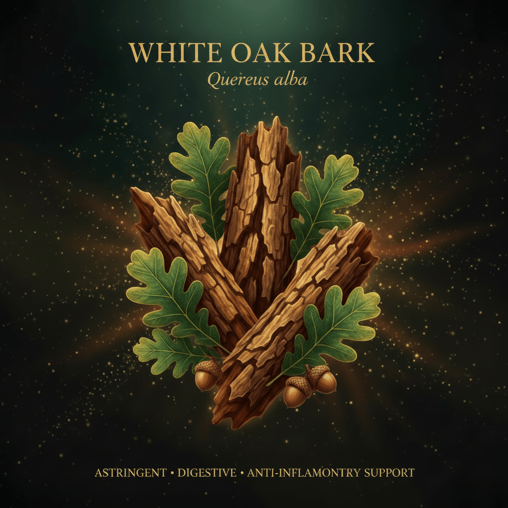 White Oak Bark (Quercus) – Astringent, Digestive & Anti-Inflammatory Support, Tincture, Futures ETC