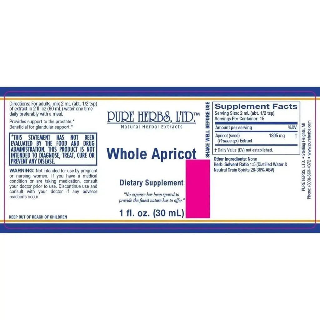 Whole Apricot Kernels (Prunus) - Futures ETC Tincture