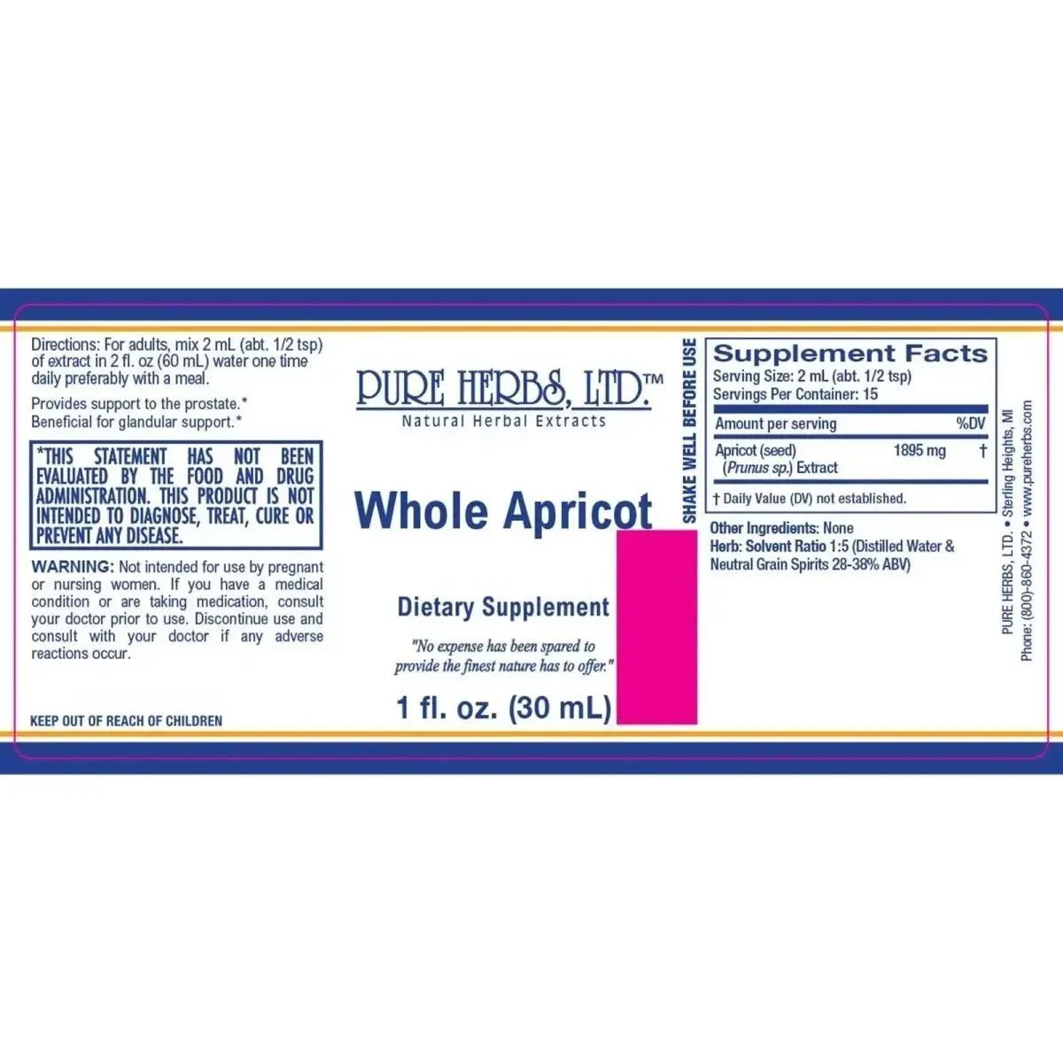 Whole Apricot Kernels (Prunus) - Futures ETC Tincture