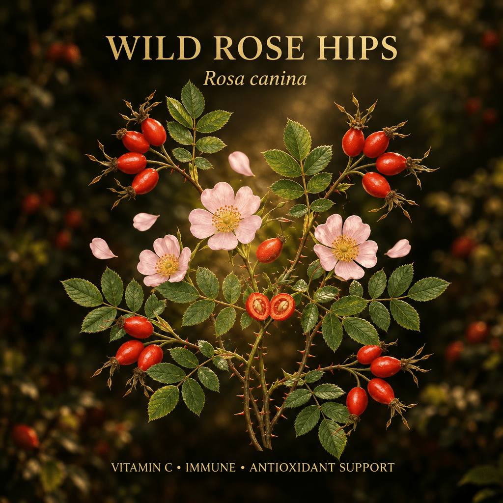 Wild Rose Hips (Rosa canina) – Vitamin C, Circulatory & Immune Support, Tincture, Futures ETC