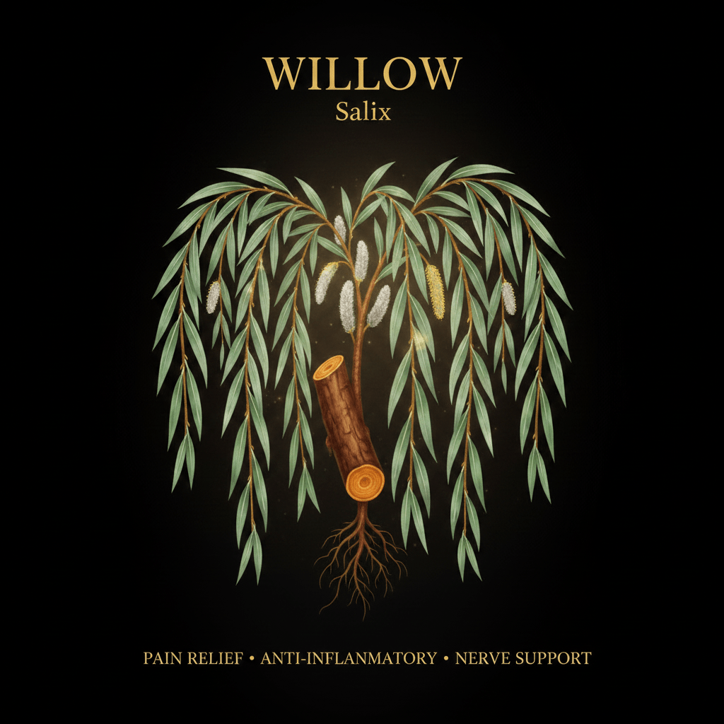Willow (Salix) – Pain Relief, Anti - Inflammatory & Nerve Support, Tincture, Futures ETC