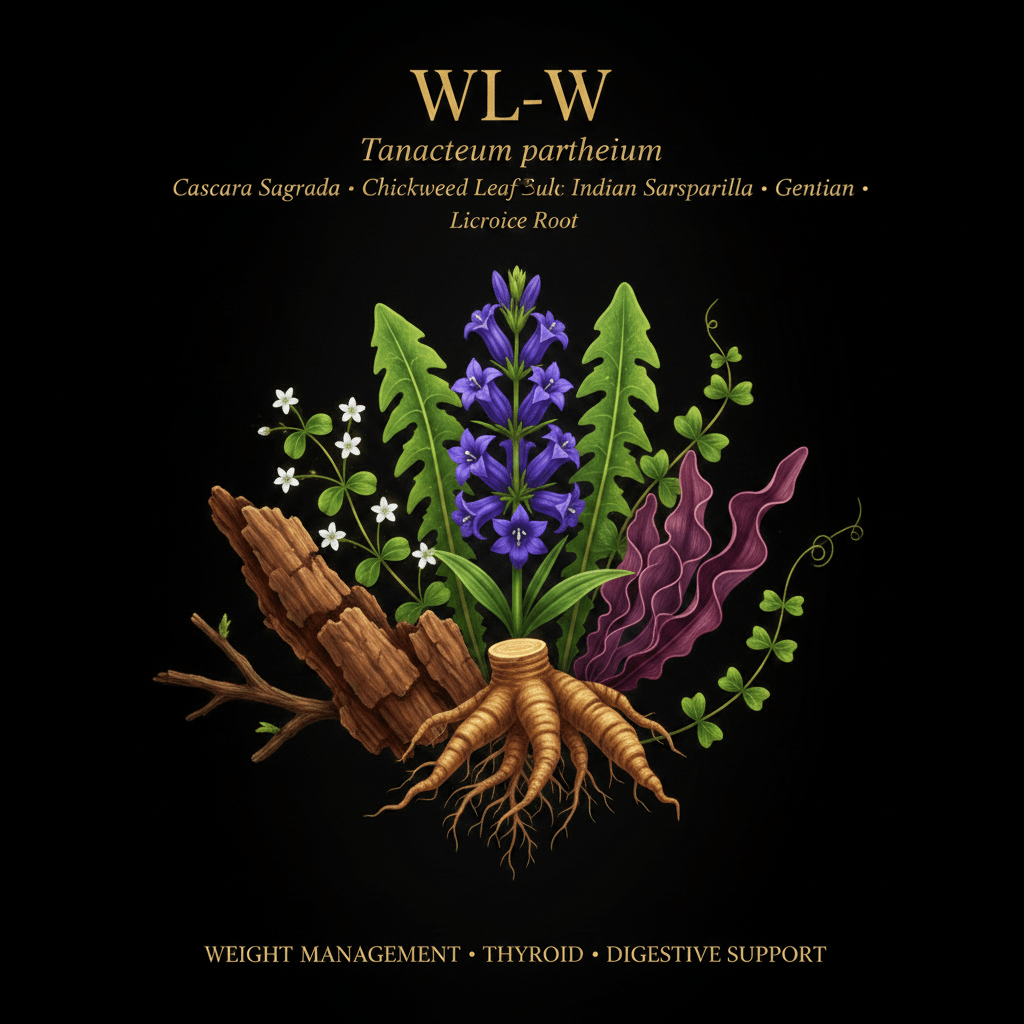 WL - W – Weight Management, Thyroid & Digestive Support | 7 - Herb Blend, Tincture, Futures ETC