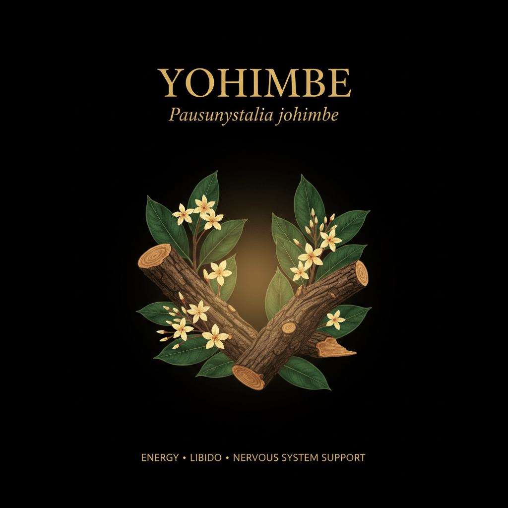 Yohimbe (Pausinystalia johimbe) – Energy, Libido & Nerve Stimulation Support, Tincture, Futures ETC