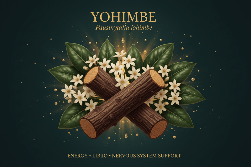 Yohimbe (Pausinystalia johimbe) – Energy, Libido & Nerve Stimulation Support, Tincture, Futures ETC